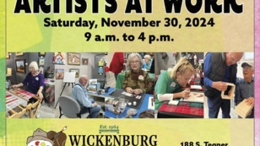 WAC Artists At Work postcard