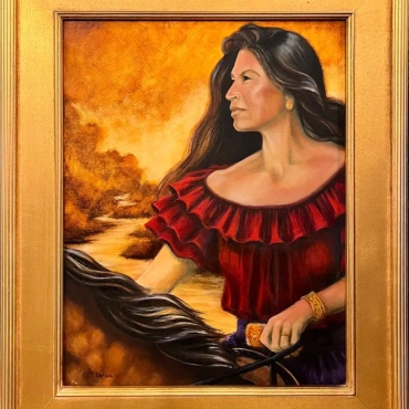 Paso Fino Lady - Oil by Sandra Derau